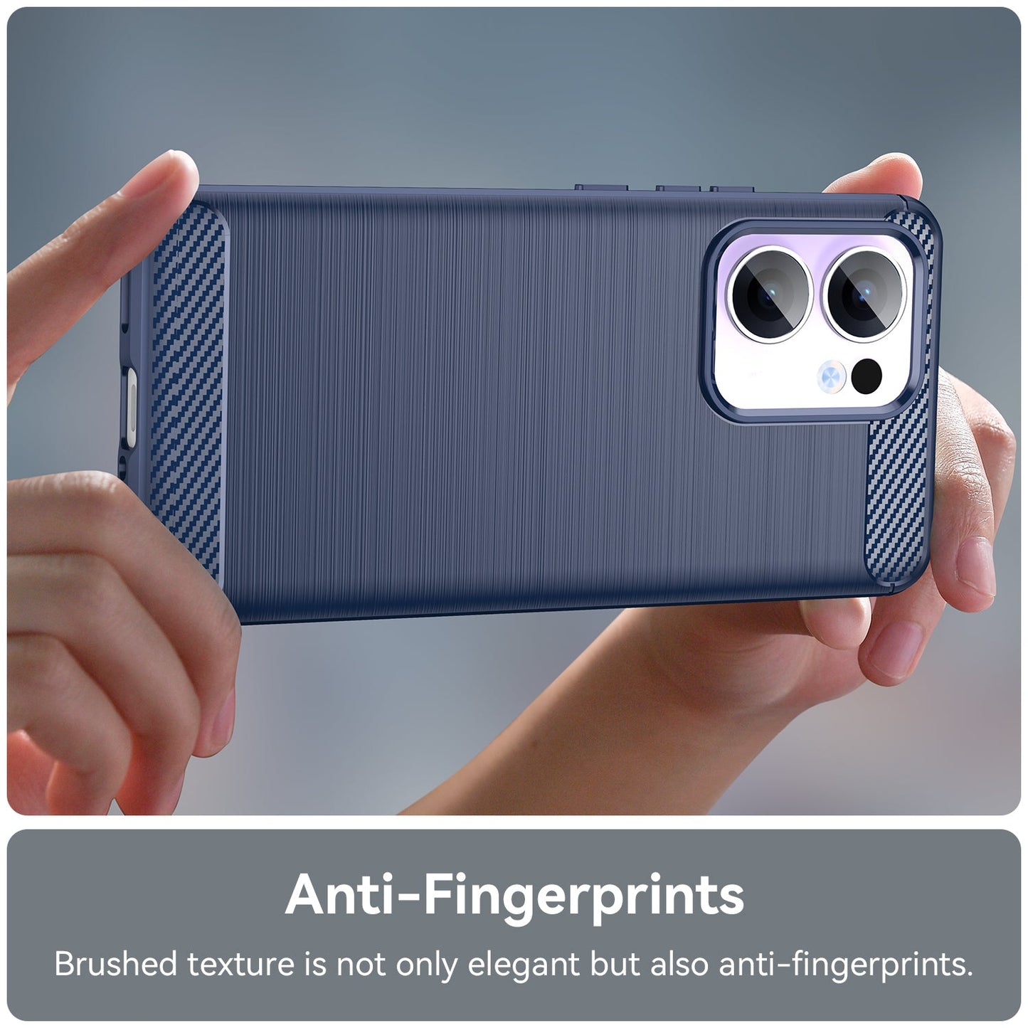 Oppo Reno 13 F 5G Carbon Fibre Case [Navy]