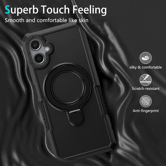 Galaxy A06 4G Kickstand Heavy Duty Case [Black]