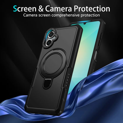 Galaxy A06 4G Kickstand Heavy Duty Case [Black]
