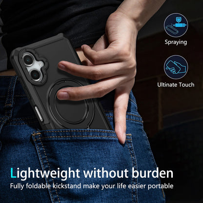 Galaxy A06 4G Kickstand Heavy Duty Case [Black]
