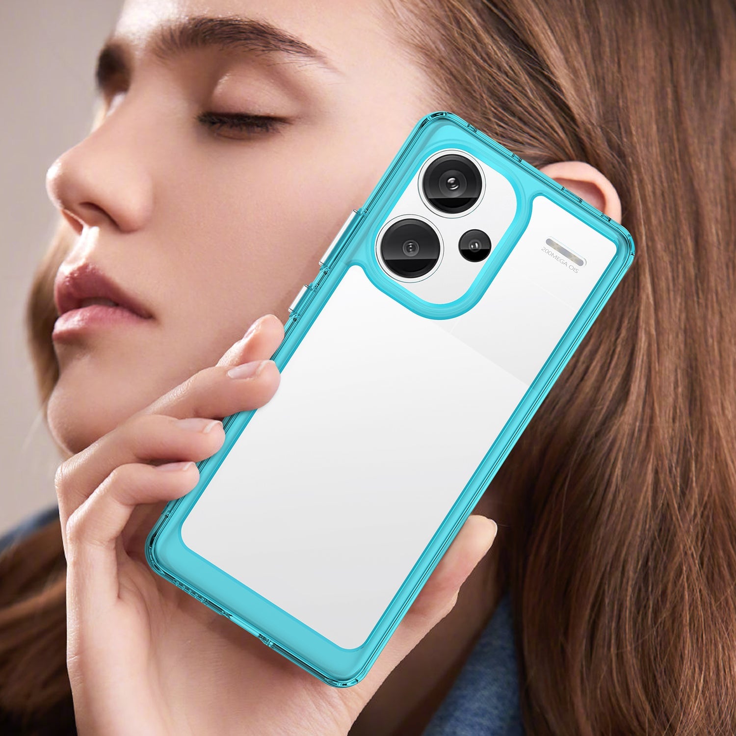 Xiaomi Redmi Note 13 Pro+ 5G Soft Gel Bumper Case [Clear Blue]