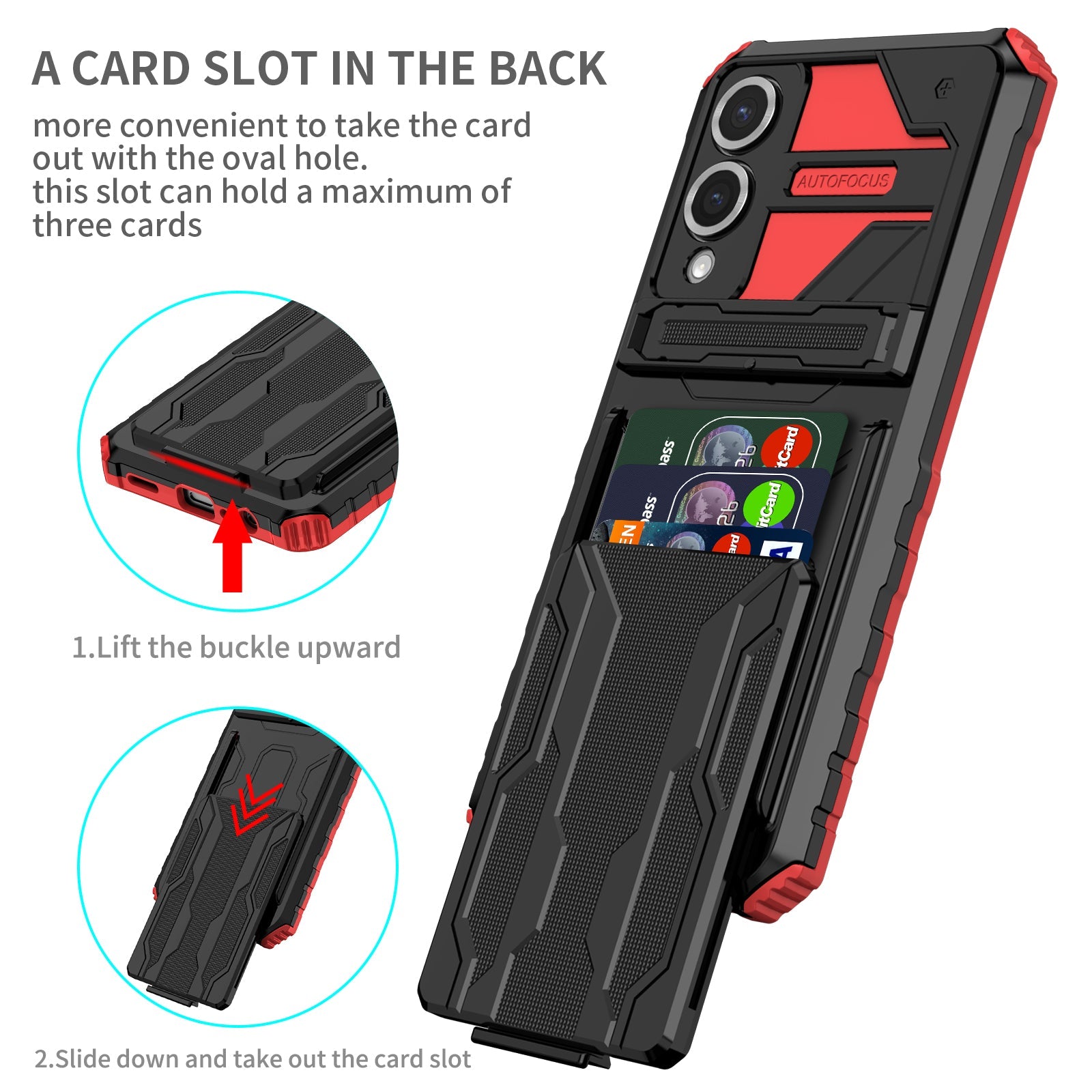 Galaxy S25 Edge Heavy Duty Case [Red]