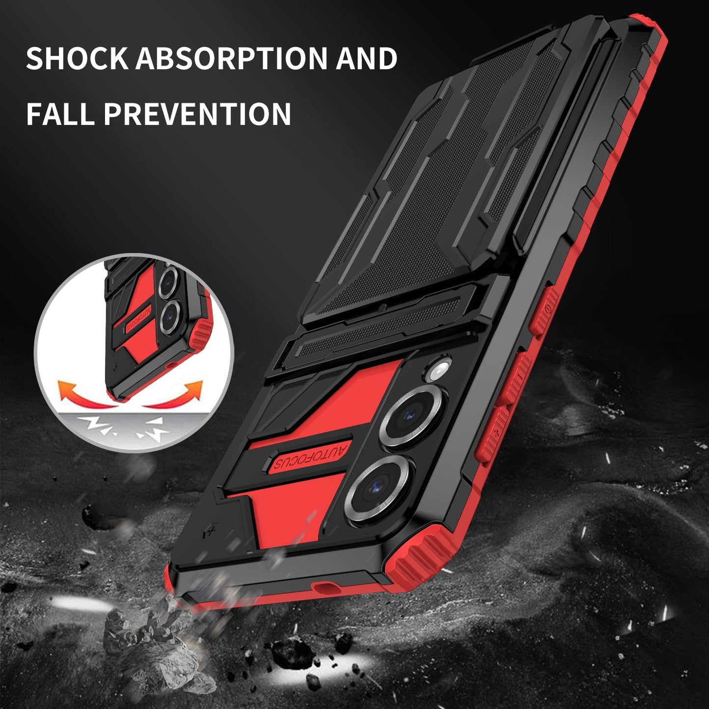Galaxy S25 Edge Heavy Duty Case [Red]