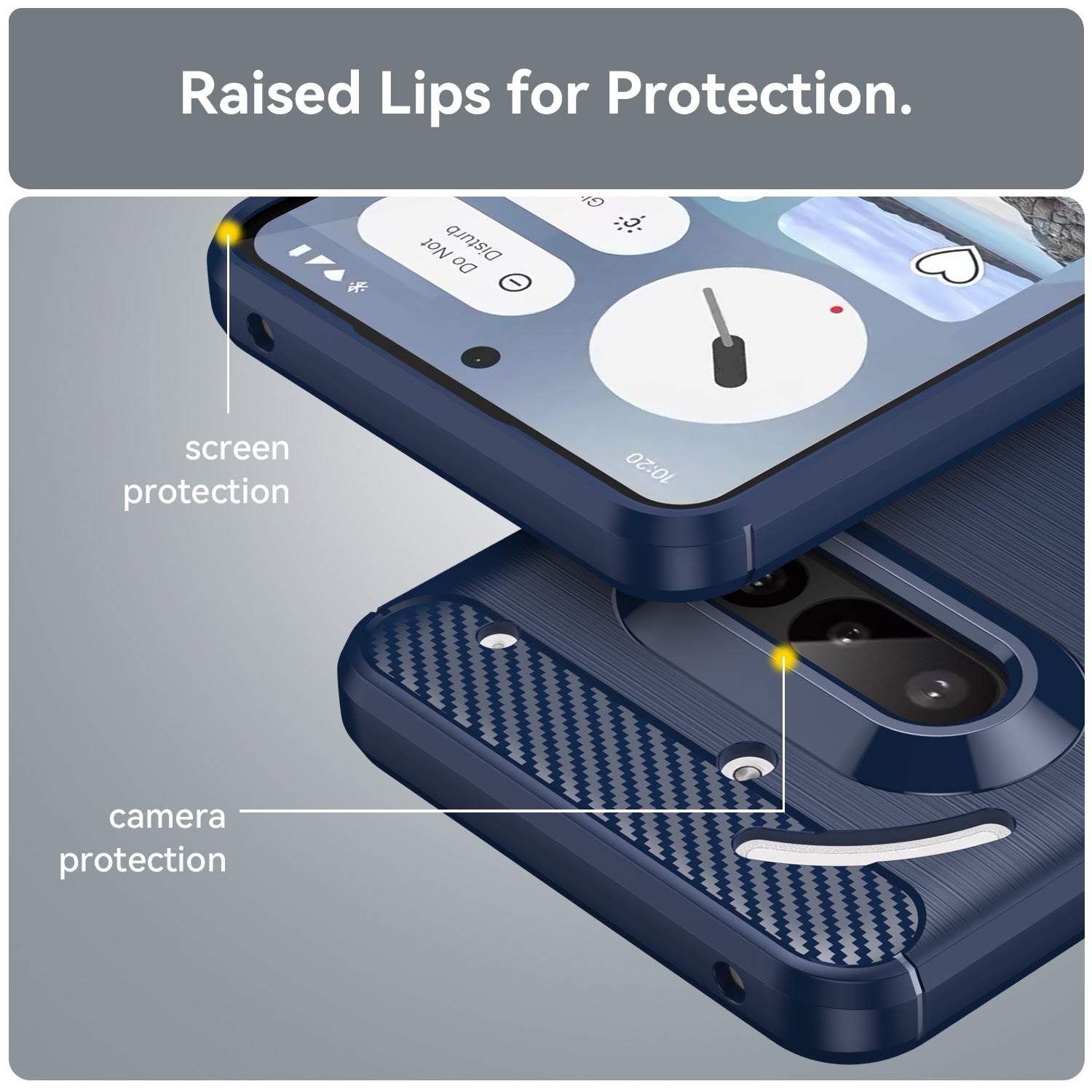 Nothing Phone (3A) Carbon Fibre Case [Navy]