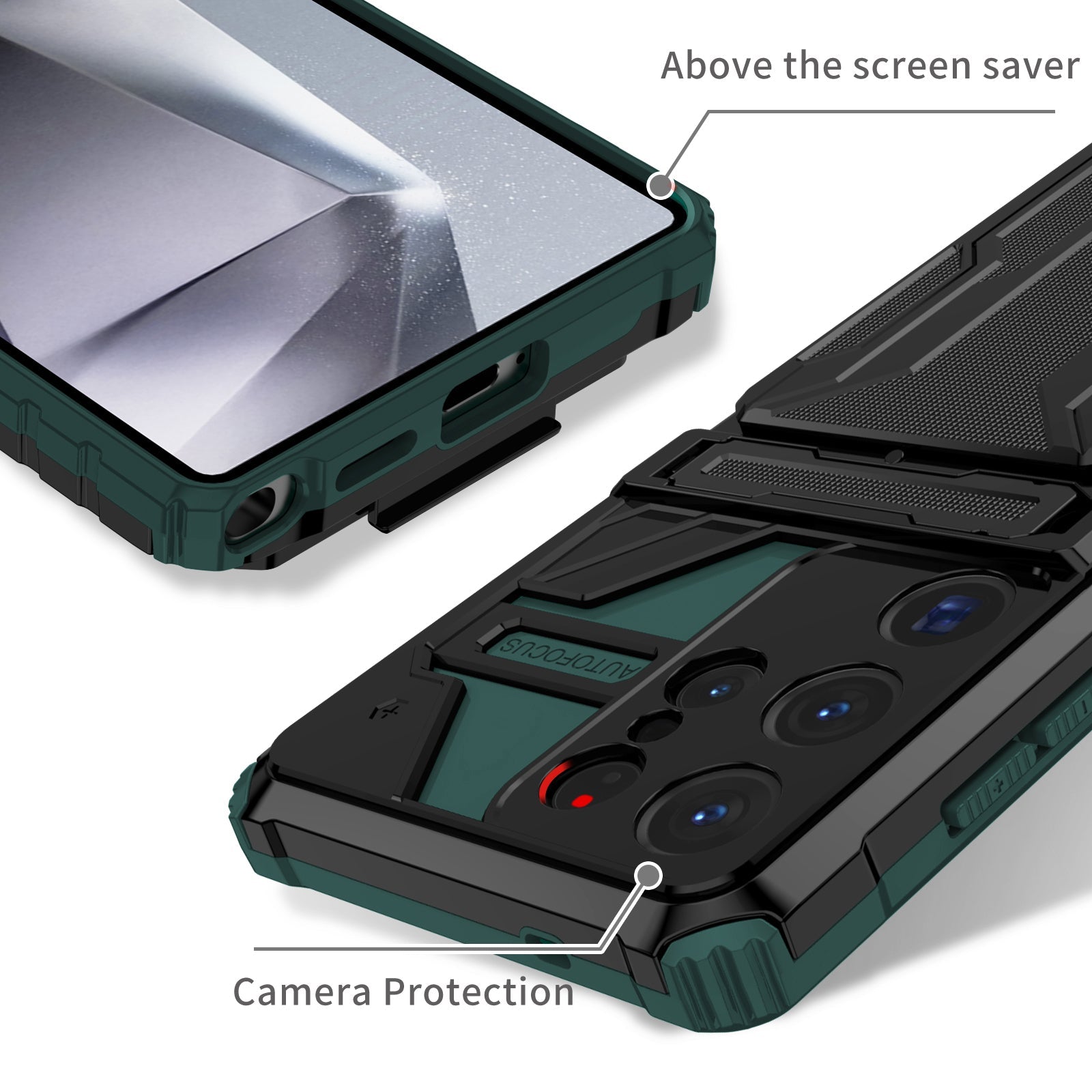 Galaxy S25 Ultra Kickstand Heavy Duty Case [Teal]