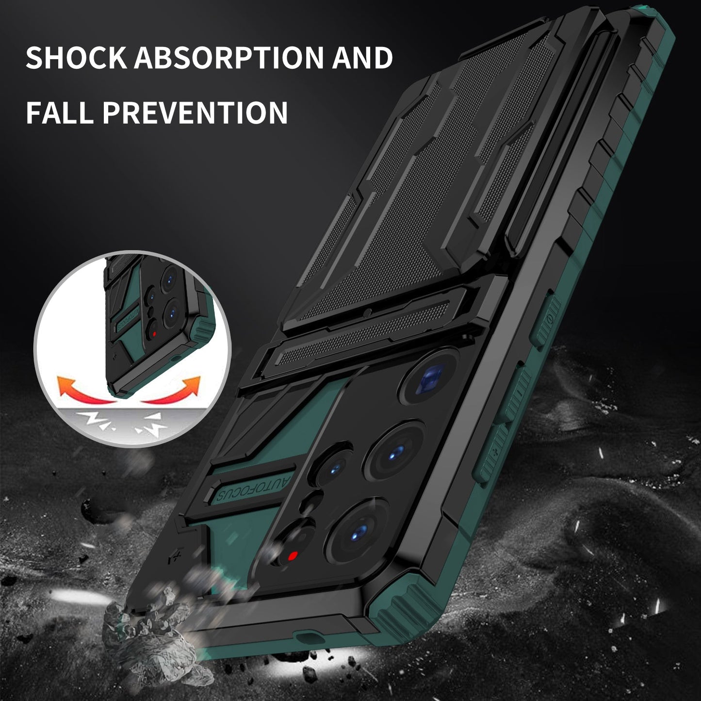 Galaxy S25 Ultra Kickstand Heavy Duty Case [Teal]