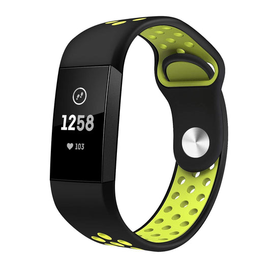 Fitbit Charge 3 Silicone Strap [Black/volt]