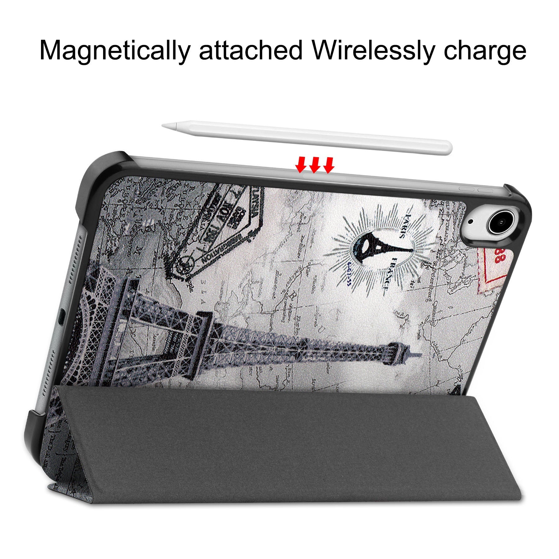 Ipad Mini 7 (A17 Pro 2024) Designer Tri-fold Case [Eiffeltower]