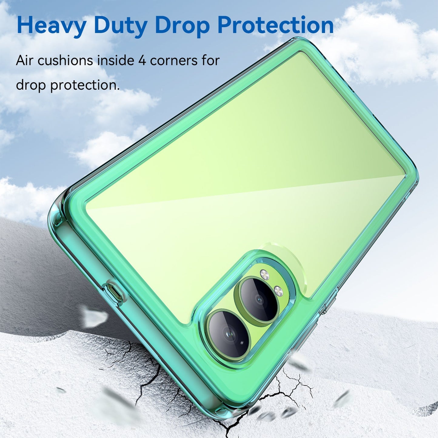 Oneplus Nord Ce4 Lite Soft Gel Bumper Case [Clear Blue]