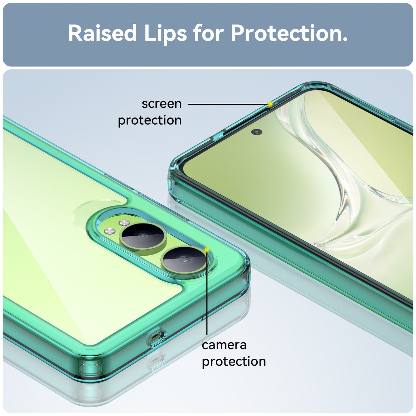 Oneplus Nord Ce4 Lite Soft Gel Bumper Case [Clear Blue]