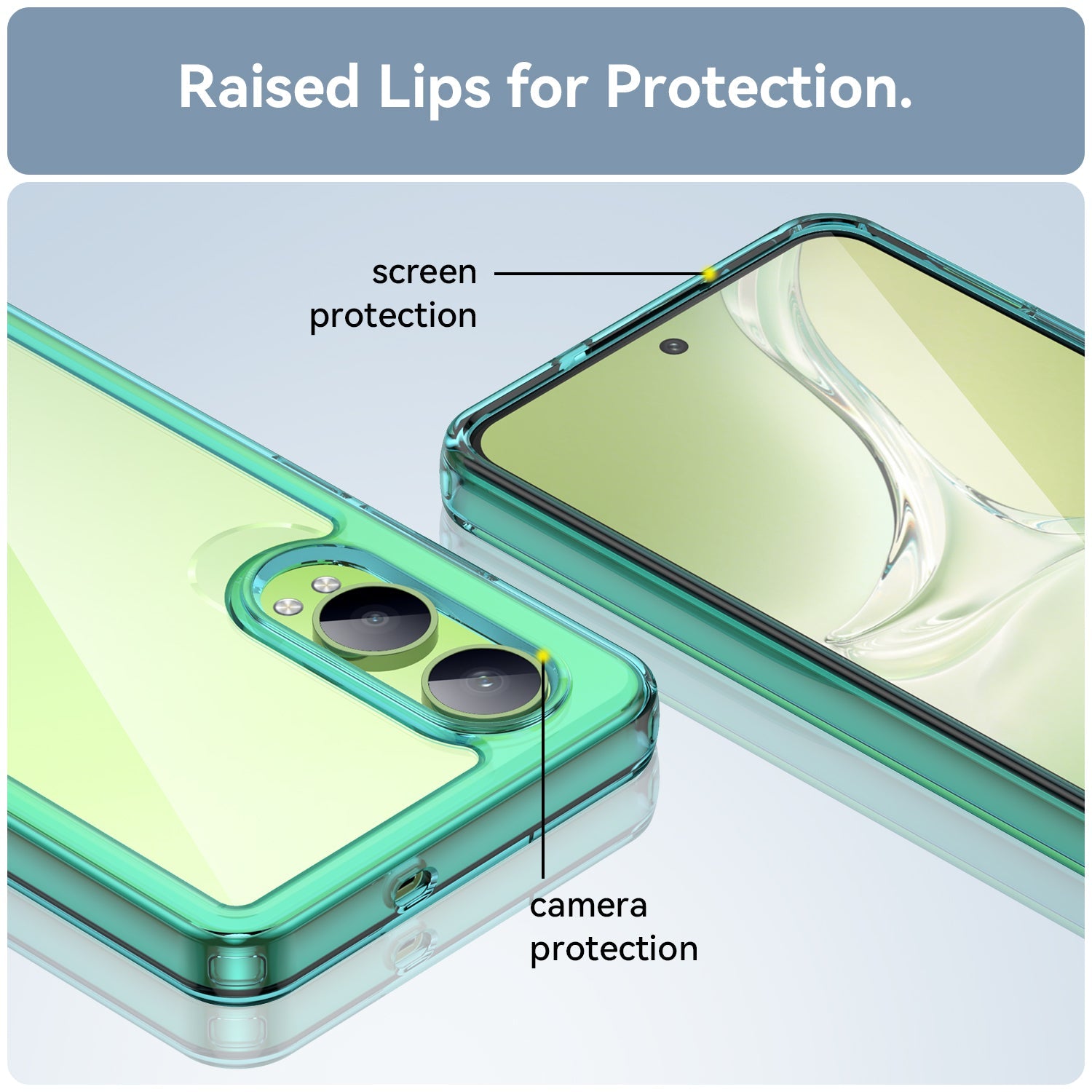 Oneplus Nord Ce4 Lite Soft Gel Bumper Case [Clear Blue]
