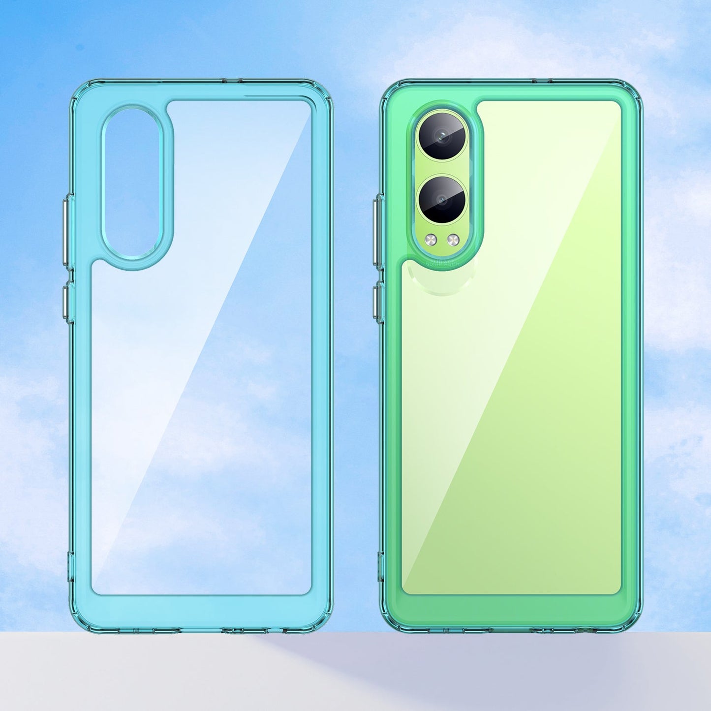 Oneplus Nord Ce4 Lite Soft Gel Bumper Case [Clear Blue]