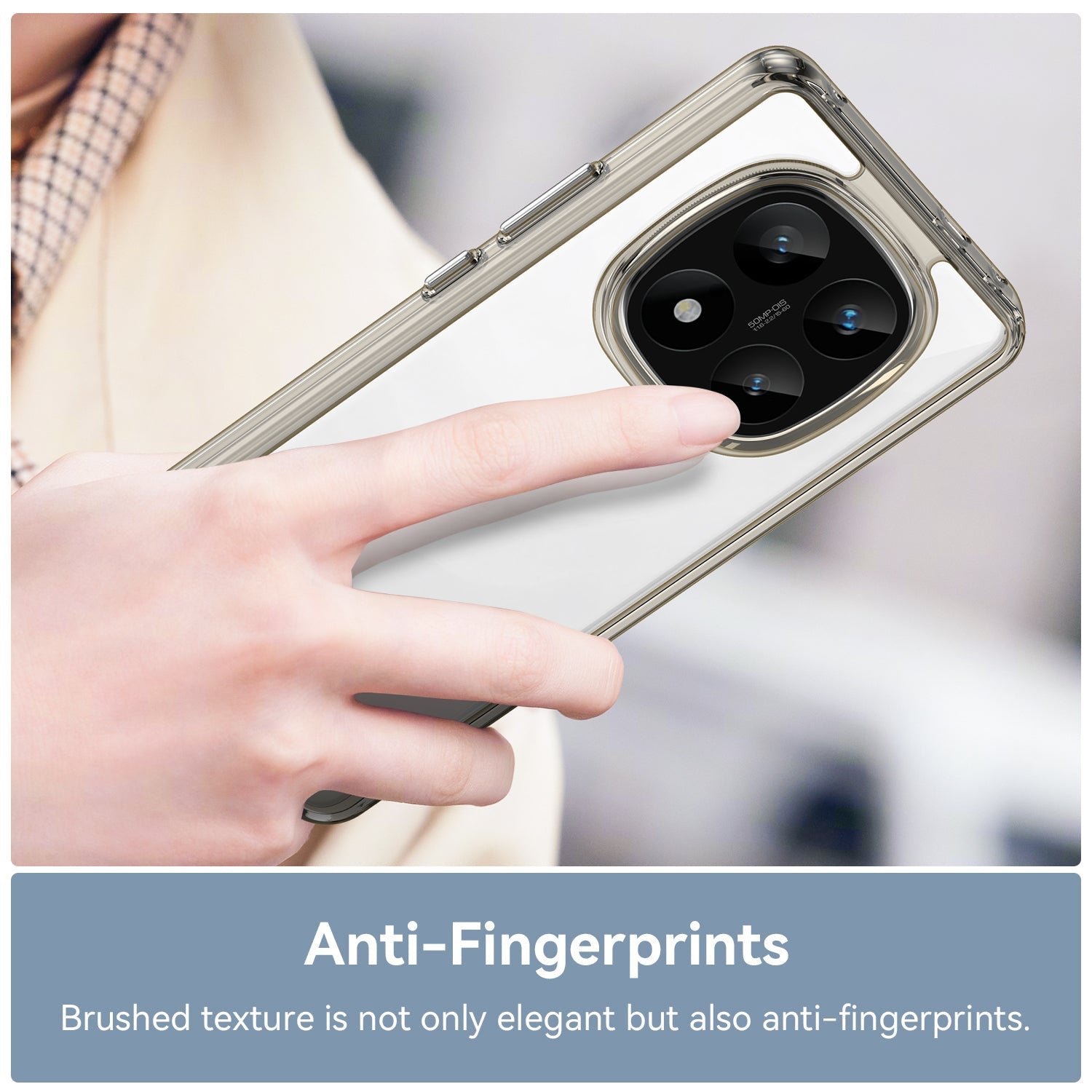 Xiaomi Redmi Note 14 Pro Plus 5G Soft Gel Case [Clear Grey]