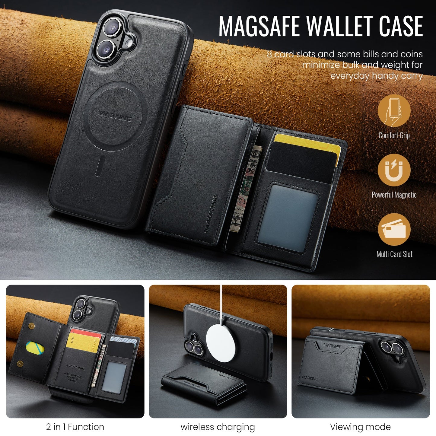 Iphone 16 Magsafe Wallet [Black]