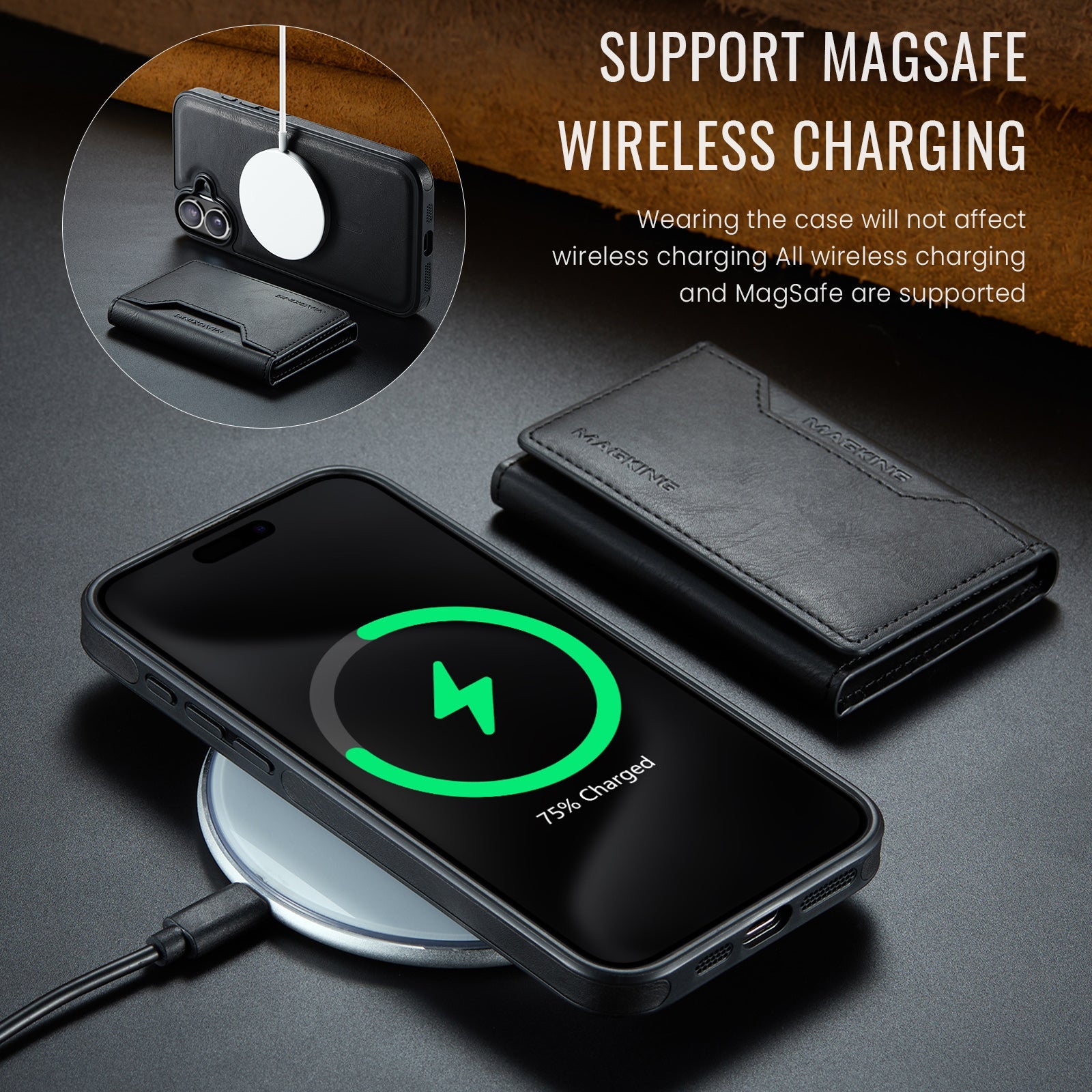 Iphone 16 Magsafe Wallet [Black]