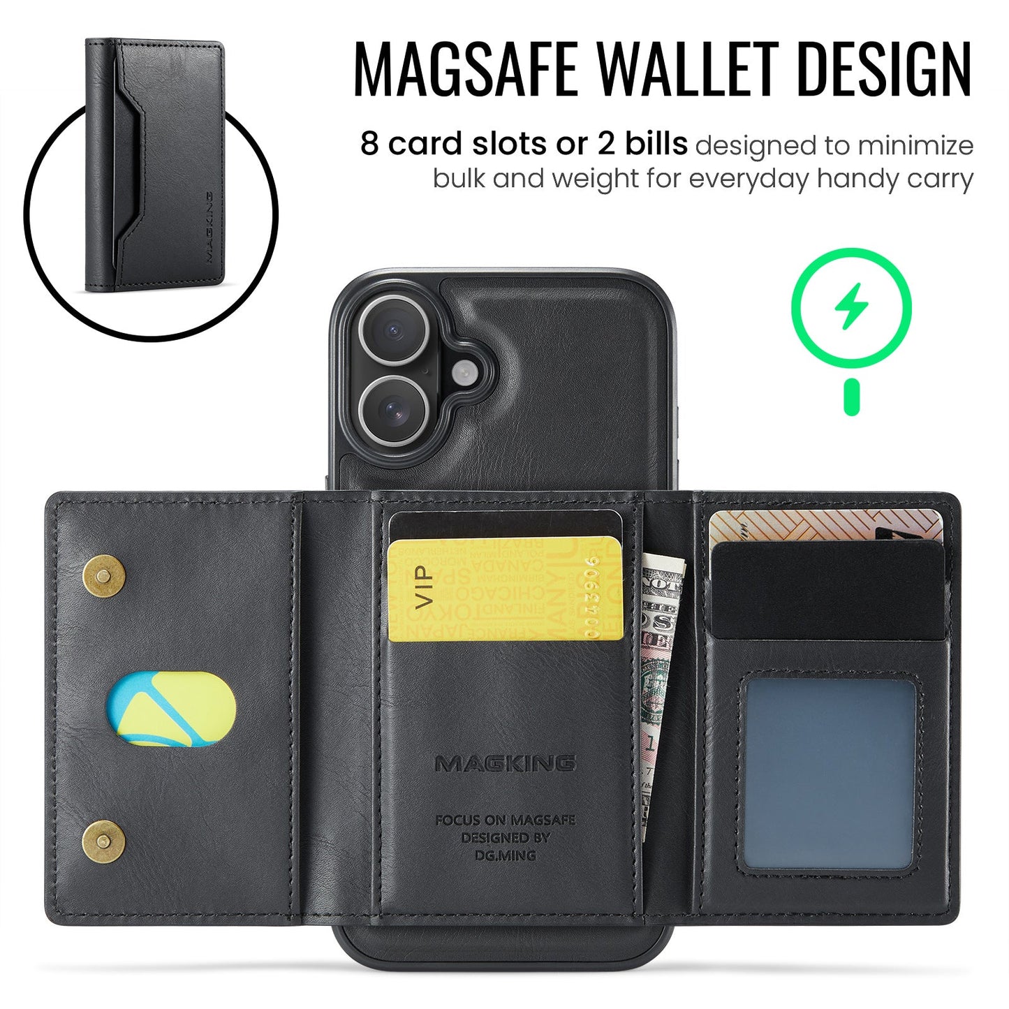 Iphone 16 Magsafe Wallet [Black]