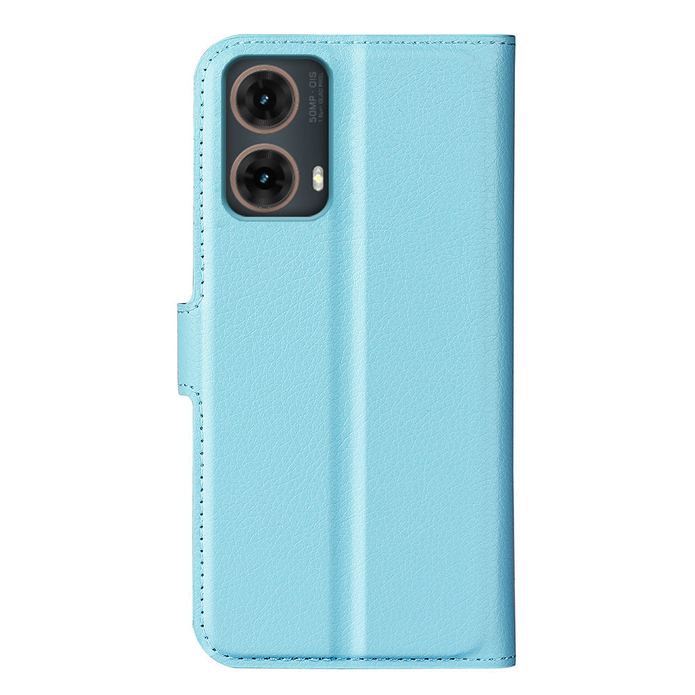 Moto G85 Pu Wallet Case [Lightblue]