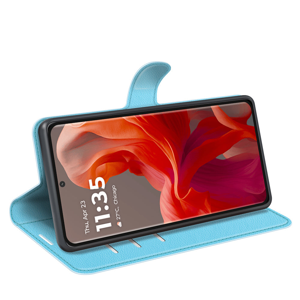 Moto G85 Pu Wallet Case [Lightblue]