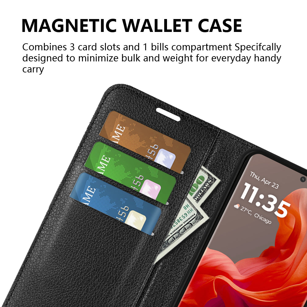 Moto G85 Pu Wallet Case [Lightblue]