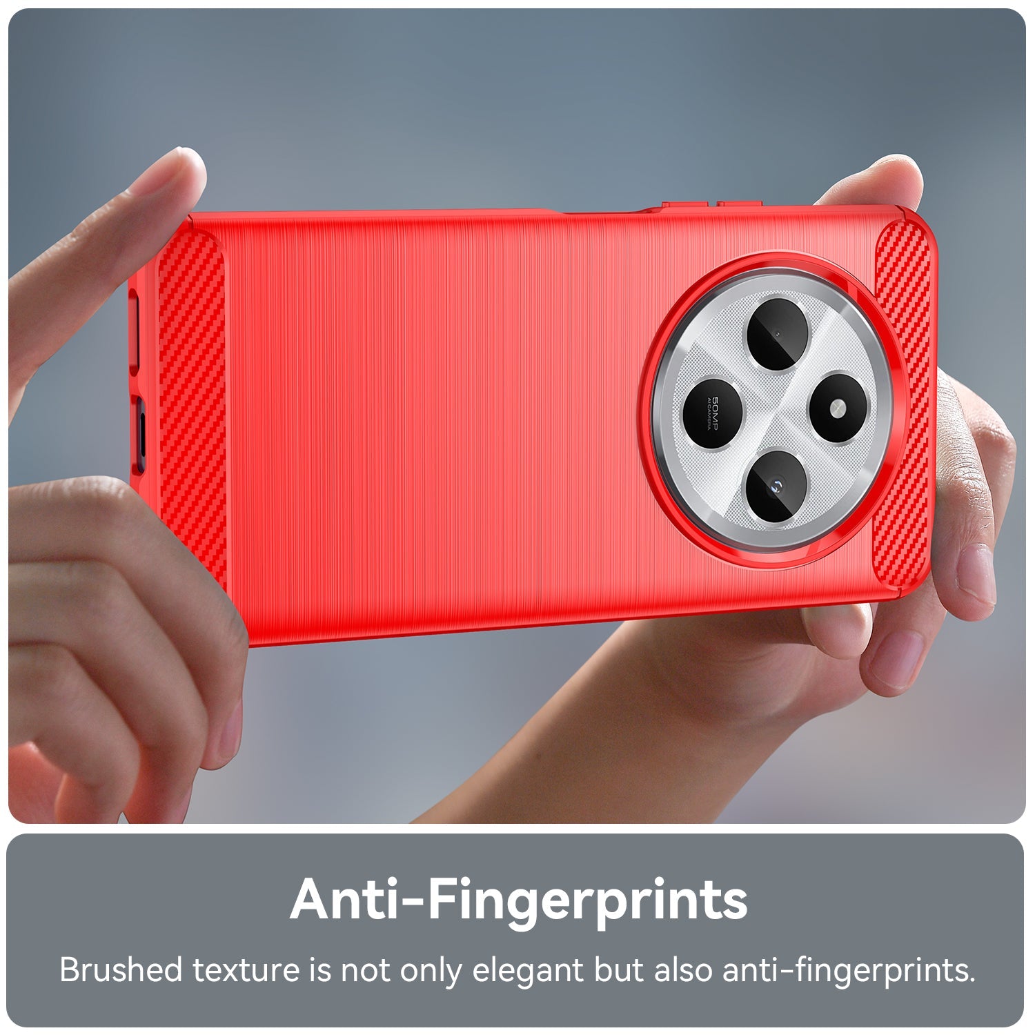 Xiaomi Redmi 14C Carbon Fibre Case [Red]