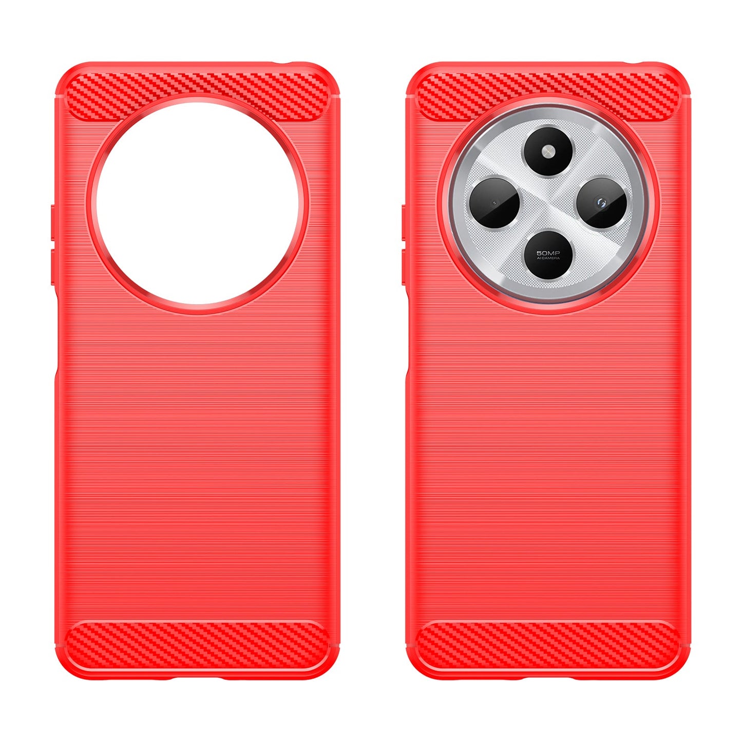 Xiaomi Redmi 14C Carbon Fibre Case [Red]