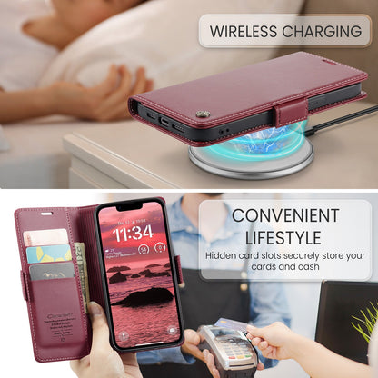 Apple iPhone 16E Pu Wallet Case [Maroon]