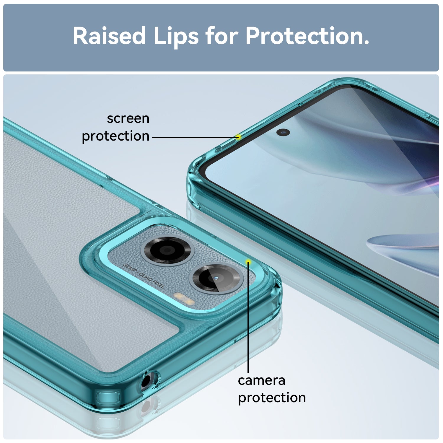 Moto G05 Soft Gel Case [Clear Blue]