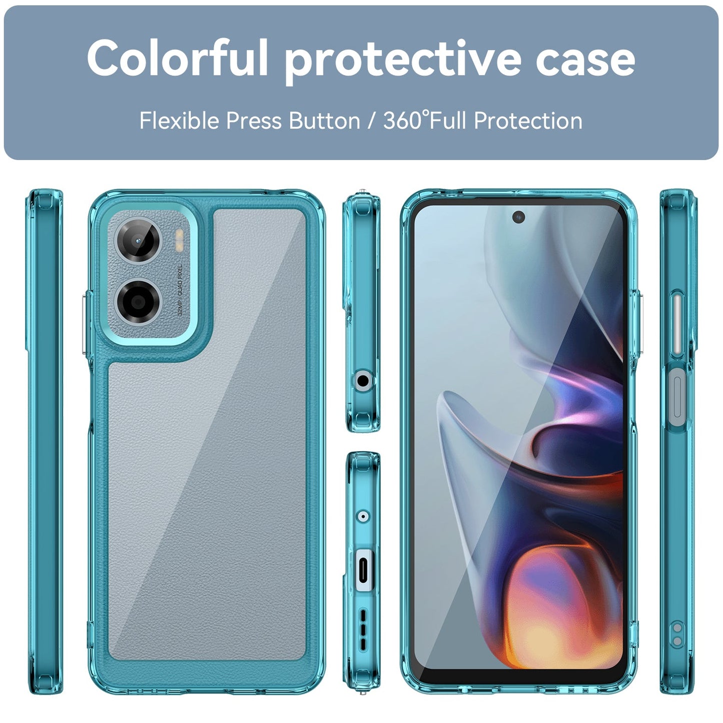 Moto G05 Soft Gel Case [Clear Blue]