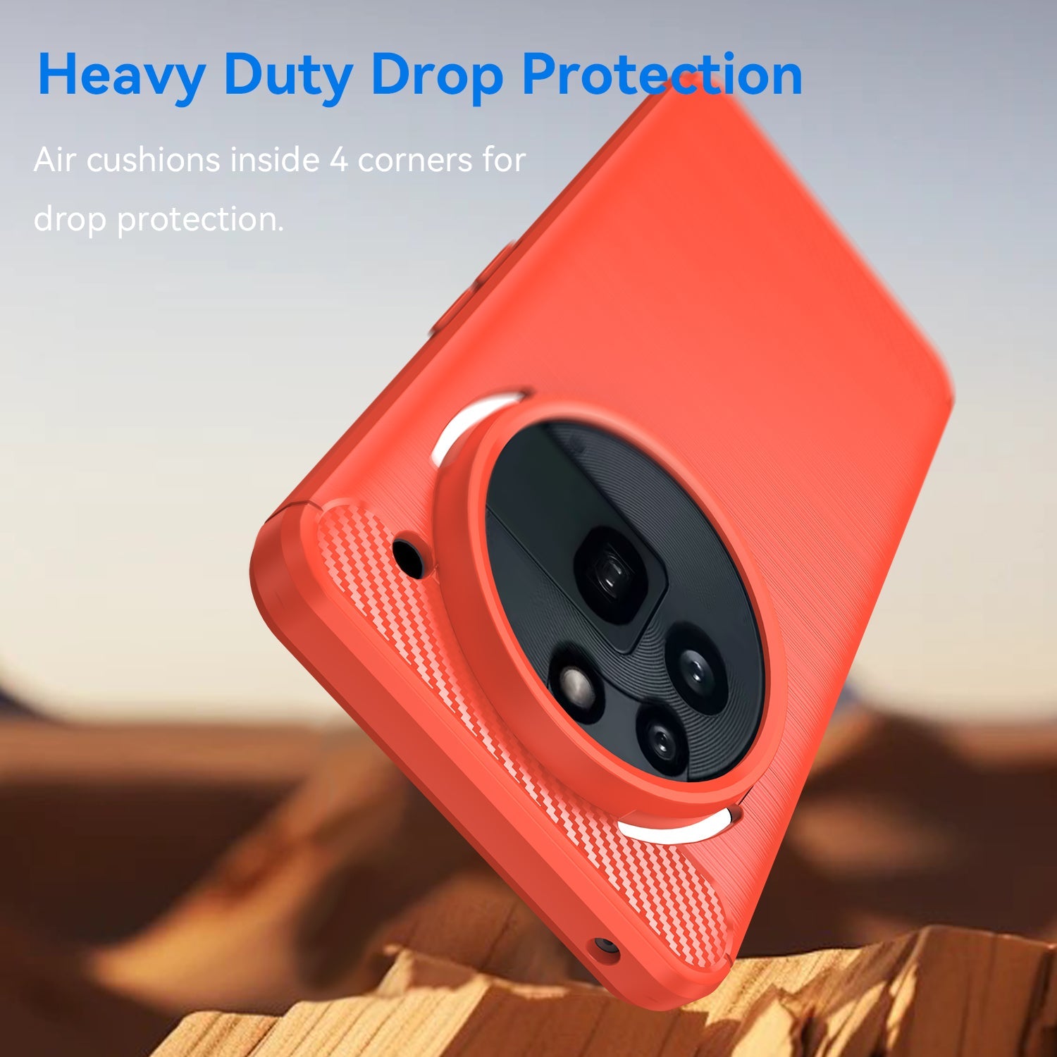 Nothing Phone (3A) Pro Carbon Fibre Case [Red]