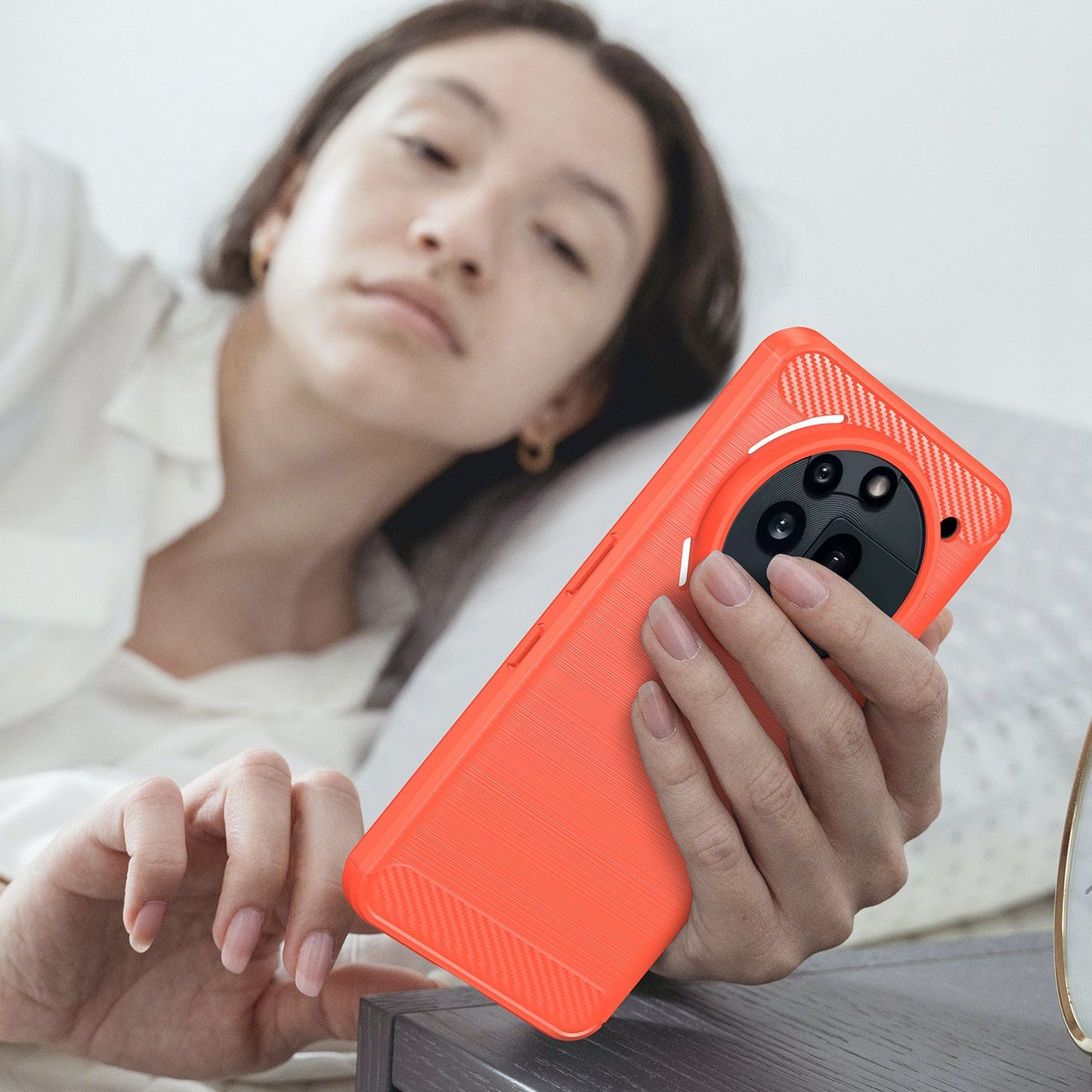 Nothing Phone (3A) Pro Carbon Fibre Case [Red]
