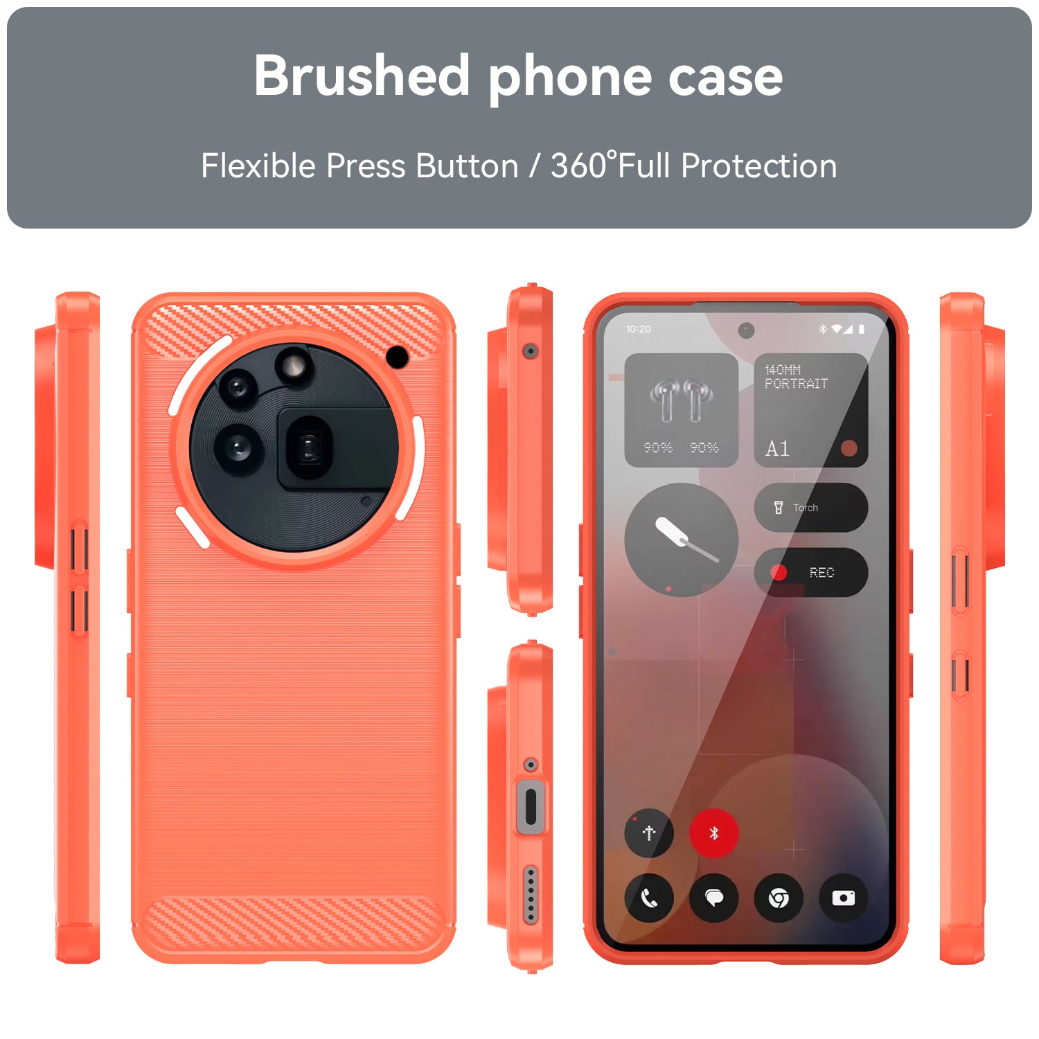 Nothing Phone (3A) Pro Carbon Fibre Case [Red]
