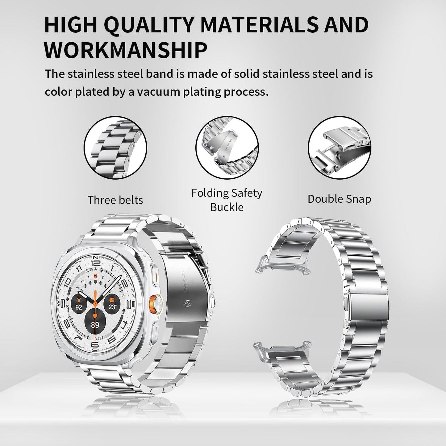 Samsung Galaxy Watch Ultra 47Mm Stainless Steel Strap [Silver]