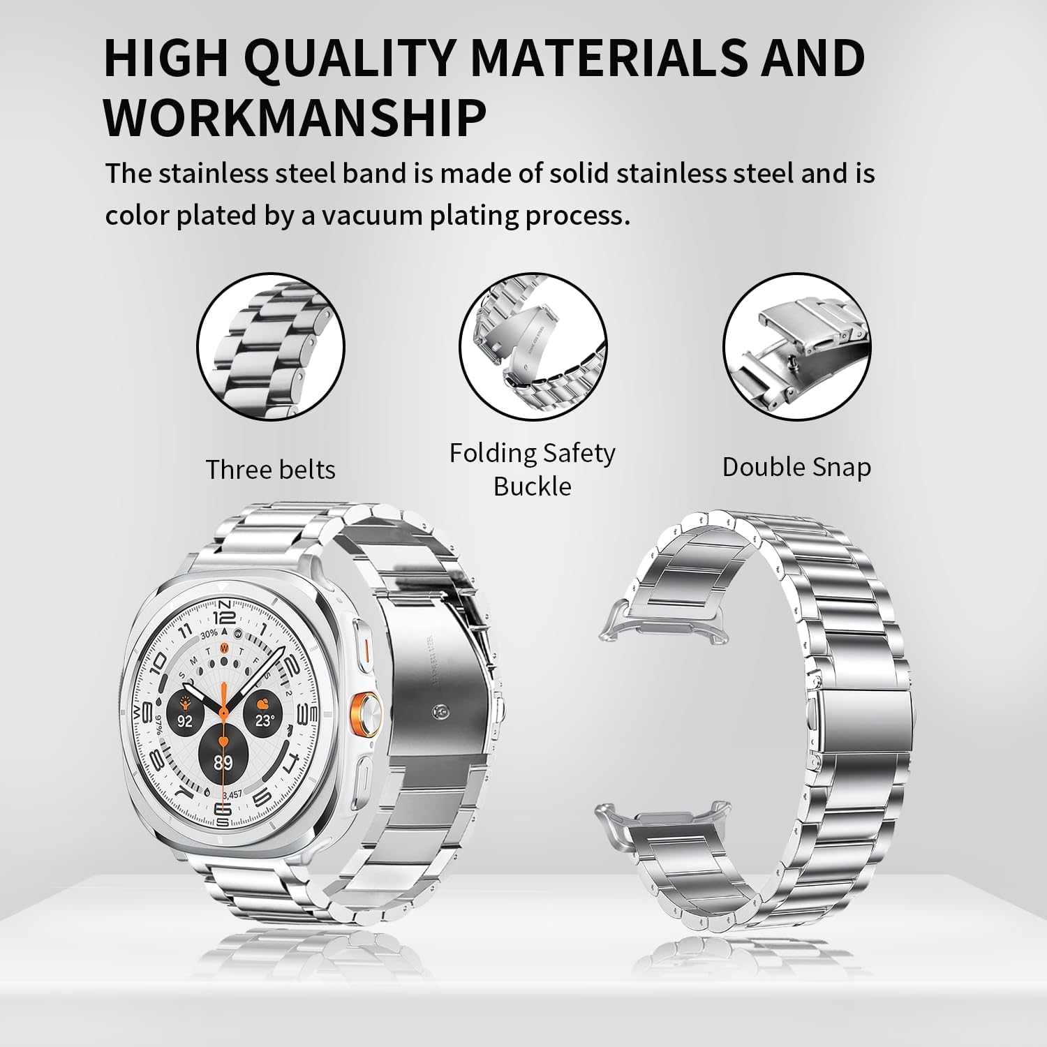 Samsung Galaxy Watch Ultra 47Mm Stainless Steel Strap [Silver]