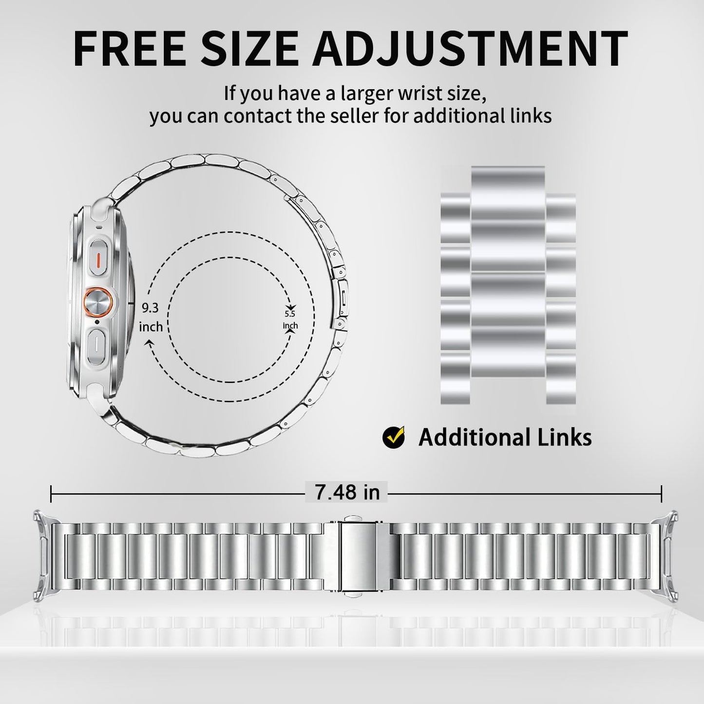 Samsung Galaxy Watch Ultra 47Mm Stainless Steel Strap [Silver]