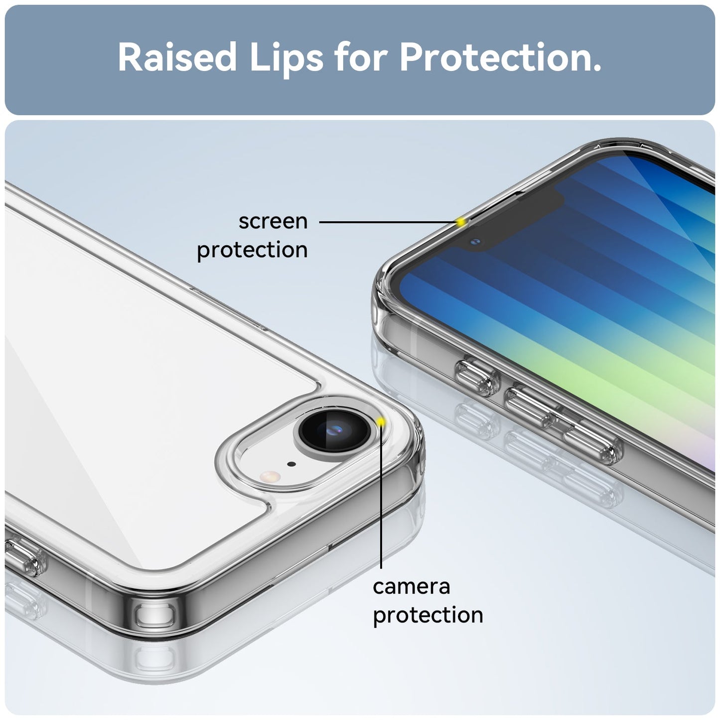 Iphone 16e / 17e Soft Gel Case [Clear]
