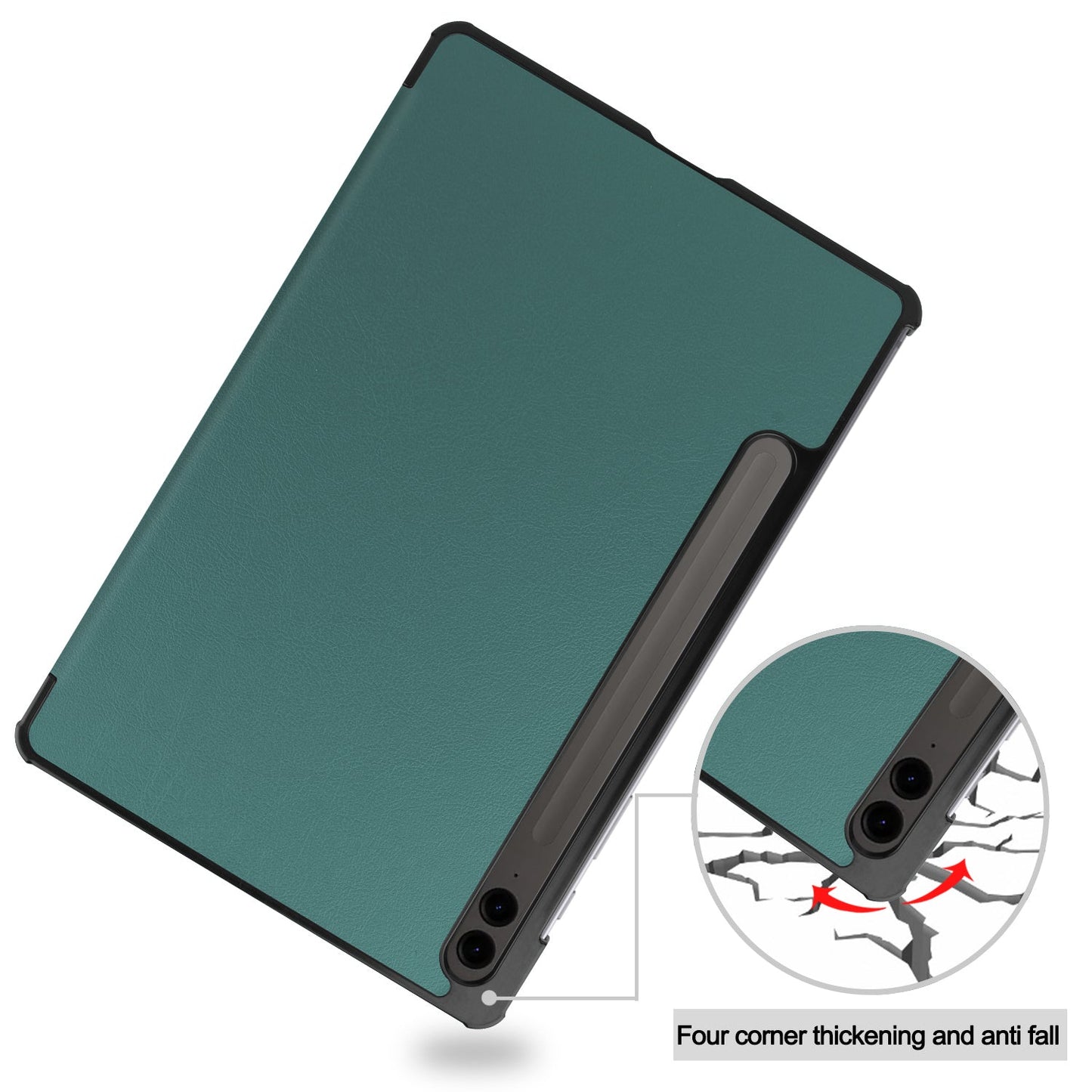 Galaxy Tab S10 Plus X820 Tri-fold Pu Case [Teal]