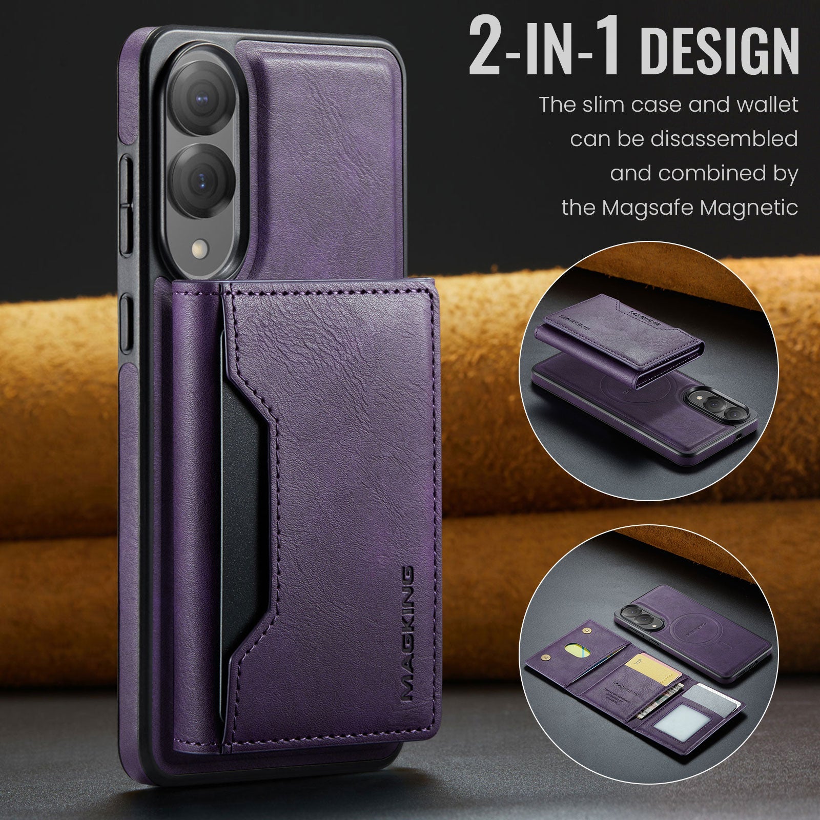 Galaxy S25 Edge Magsafe Wallet [Purple]