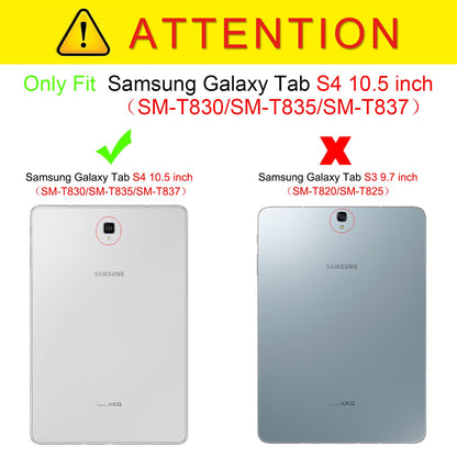 Galaxy Tab S4 10.5 T830 Designer Tri-fold Case [Notouch]