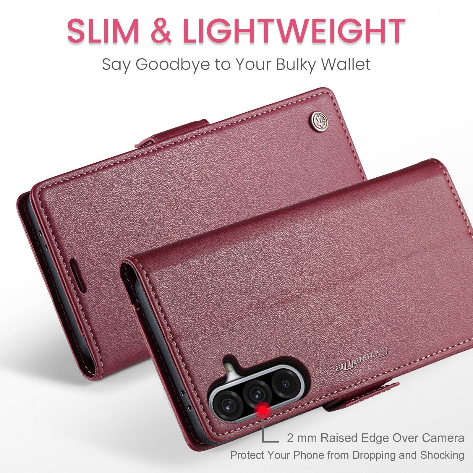 Galaxy A36 5G Pu Wallet Case [Maroon]