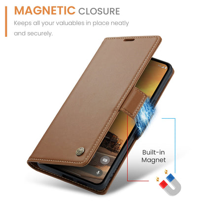 Google Pixel 9A Pu Wallet Case [Brown]
