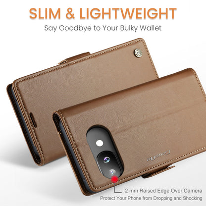Google Pixel 9A Pu Wallet Case [Brown]