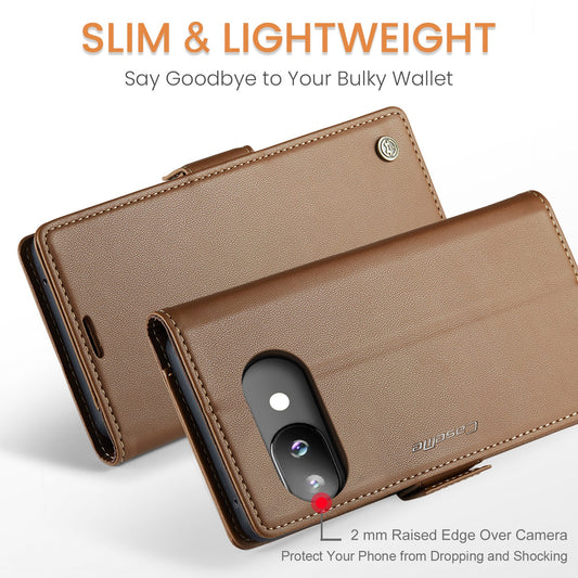 Google Pixel 9A Pu Wallet Case [Brown]