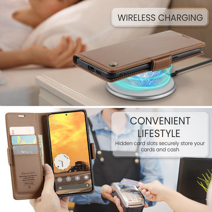 Google Pixel 9A Pu Wallet Case [Brown]