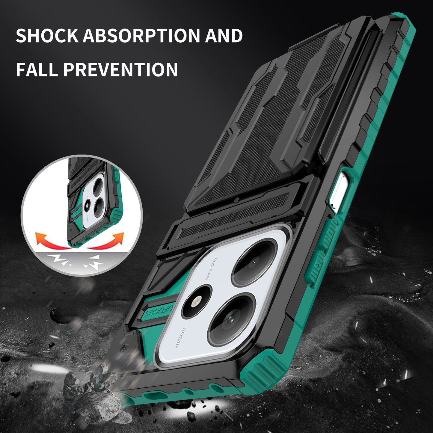 Xiaomi Redmi Note 14 5G Heavy Duty Case [Teal]