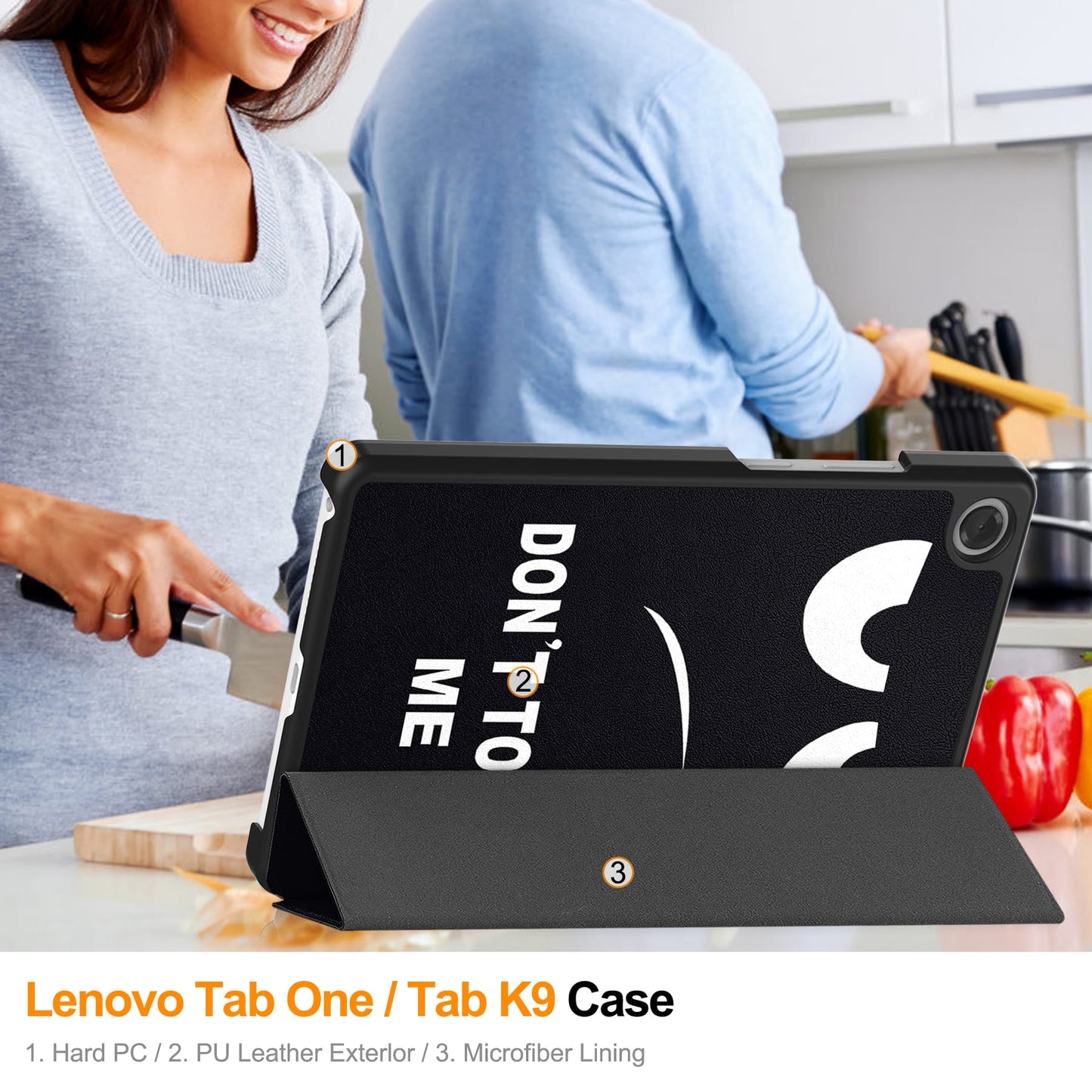 Lenovo Tab One 8.7" Designer Tri-fold Case [Notouch]