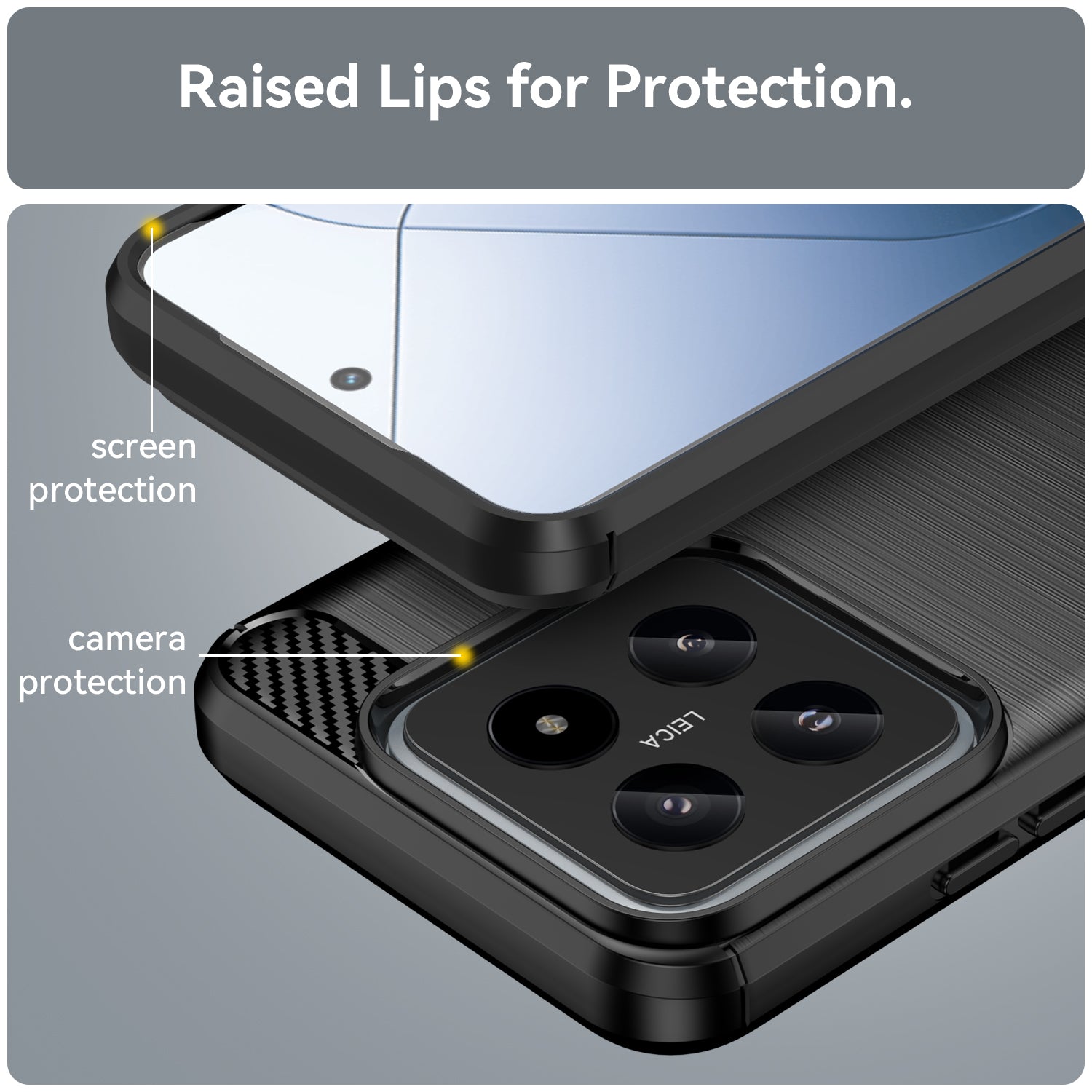 Xiaomi 14 Carbon Fibre Case [Black]