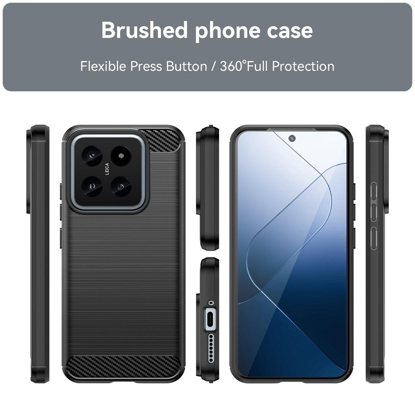 Xiaomi 14 Carbon Fibre Case [Black]