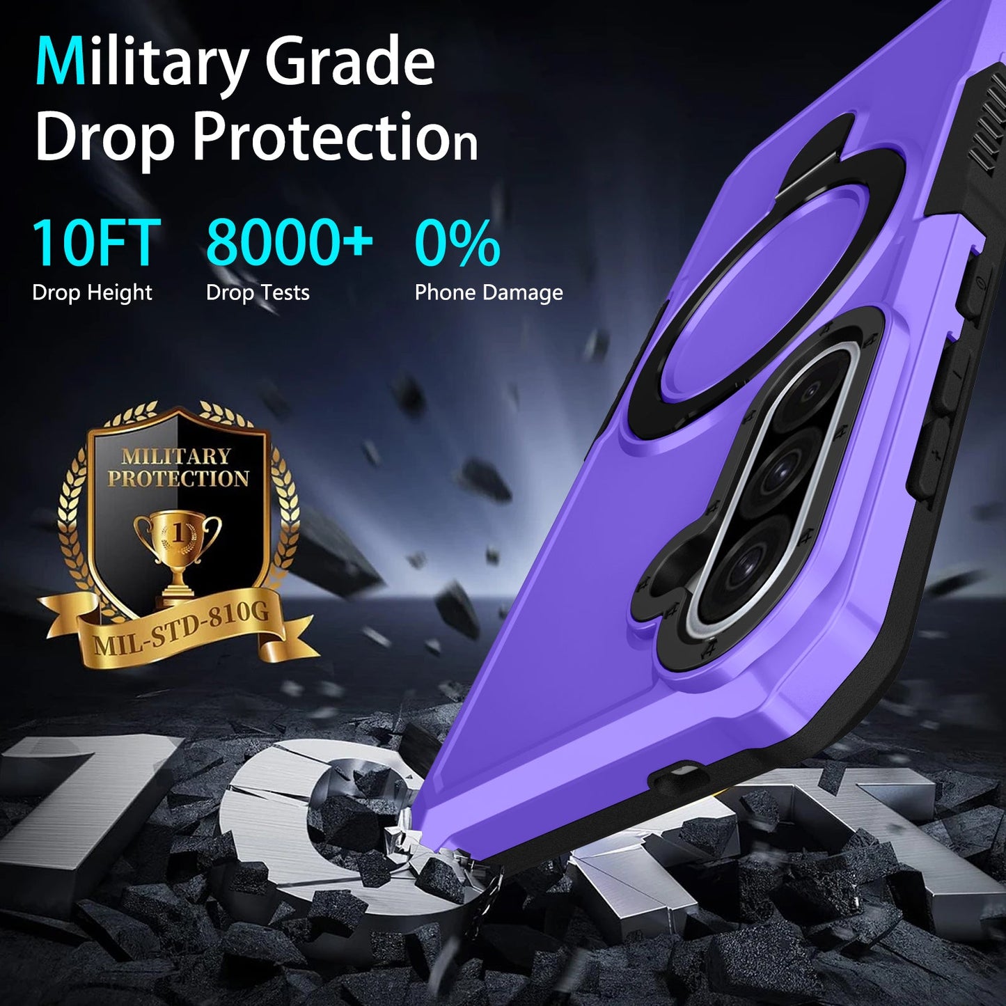 Samsung Galaxy A56 5G Heavy Duty Case [Purple]