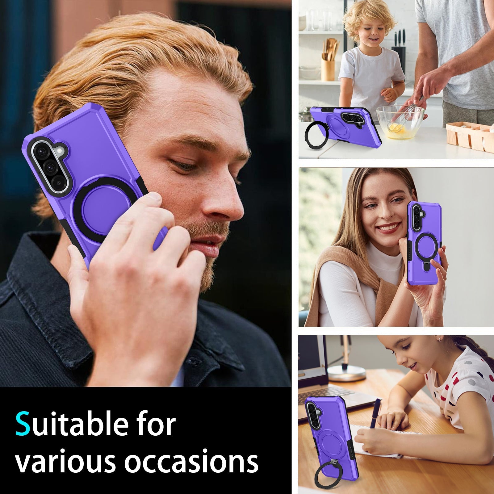 Samsung Galaxy A56 5G Heavy Duty Case [Purple]