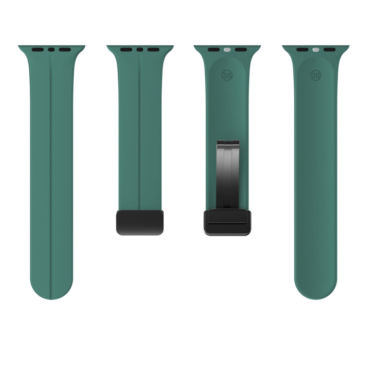 Magnetic Silicone Band for Apple Watch 44mm/45mm/46mm/49mm [Pine Green]